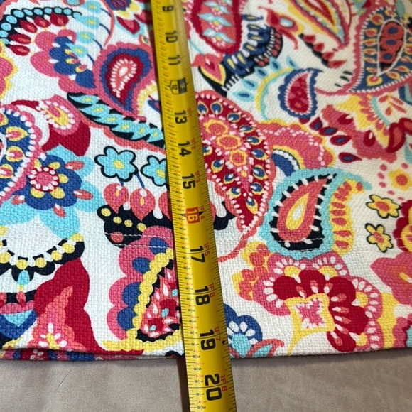 Talbots Paisley Skirt Womens 6 Colorful Spring Zip Closure Twee Girlcore Preppy - Picture 9 of 9